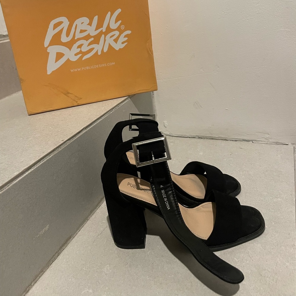 Public desire heels black size 6